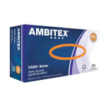 Gants en vinyle Ambitex sans poudre, transparents, moyens